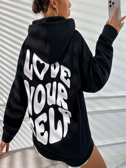 Daria – Gedruckter Baumwoll-Hoodie