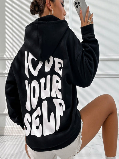 Daria – Gedruckter Baumwoll-Hoodie