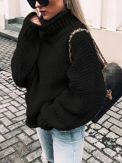 Vale – Einfarbiger Rollkragenpullover