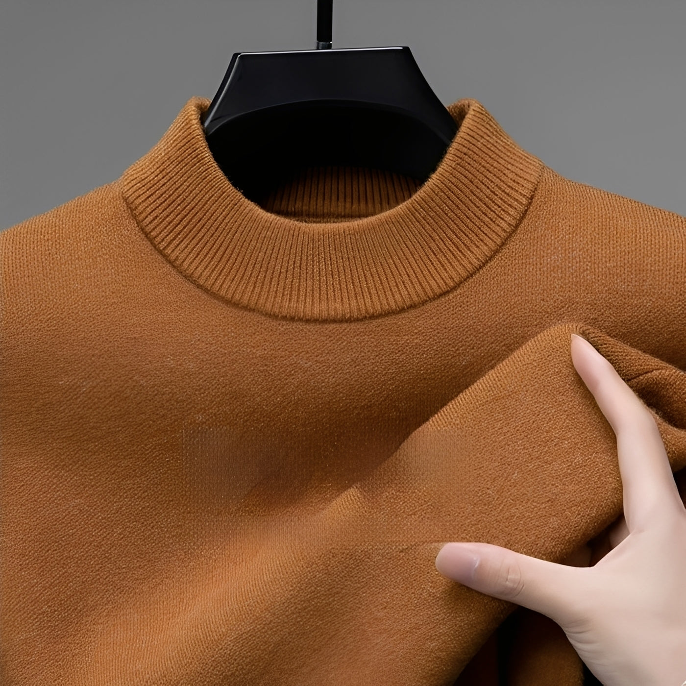 Davis - Bequemer Kaschmirpullover mit Saum für Herren