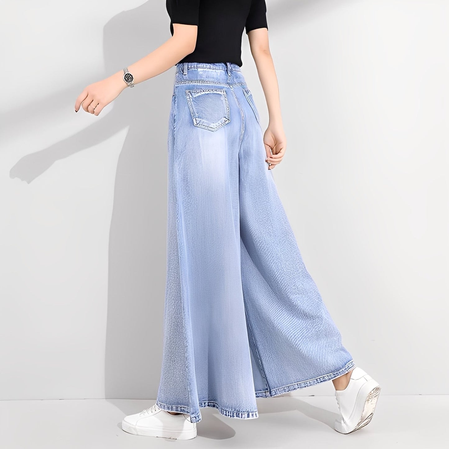 Isabelle - Stilvolle Damenjeans mit weitem Bein