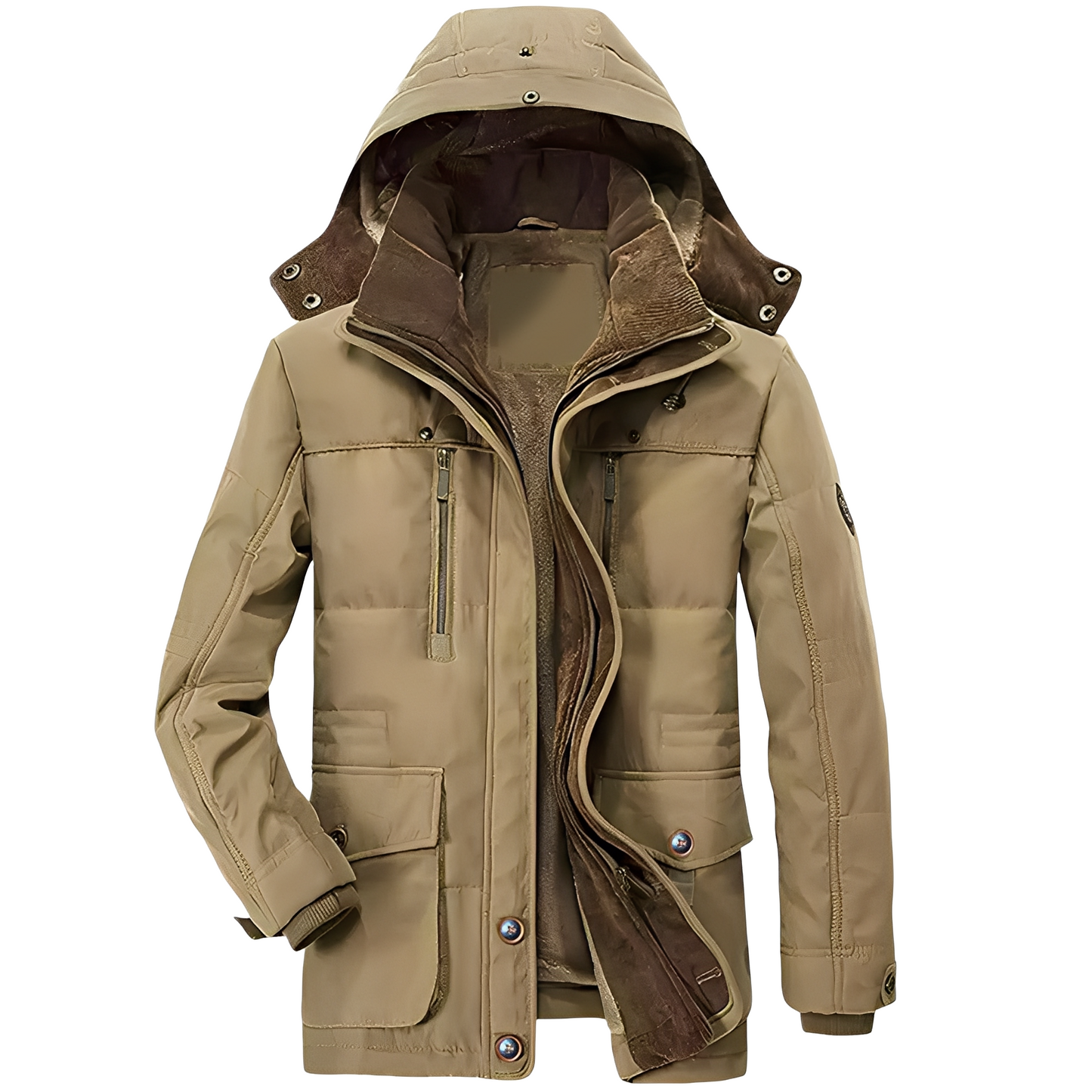 Bruce - Herrenjacke mit Kapuze und gemütlichem Futter