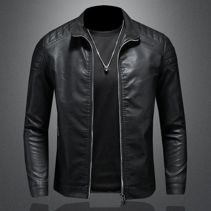 Wendell - Elegante, eng geschnittene Herren-Lederjacke
