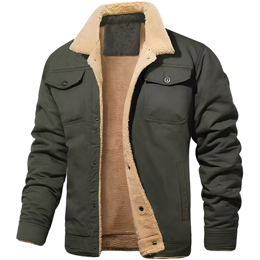 Dillon - Bequeme Herrenjacke aus Fleece-Twill