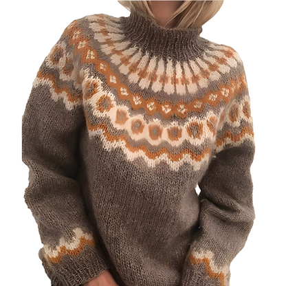 Charlee - Warmer, weit geschnittener Damen-Rollkragenpullover