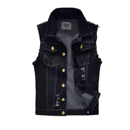 Morley - Klassische Herren-Jeansweste mit Taschen