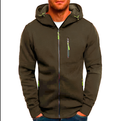 Miller - Bequeme Herrenjacke mit Kapuze und Zipper