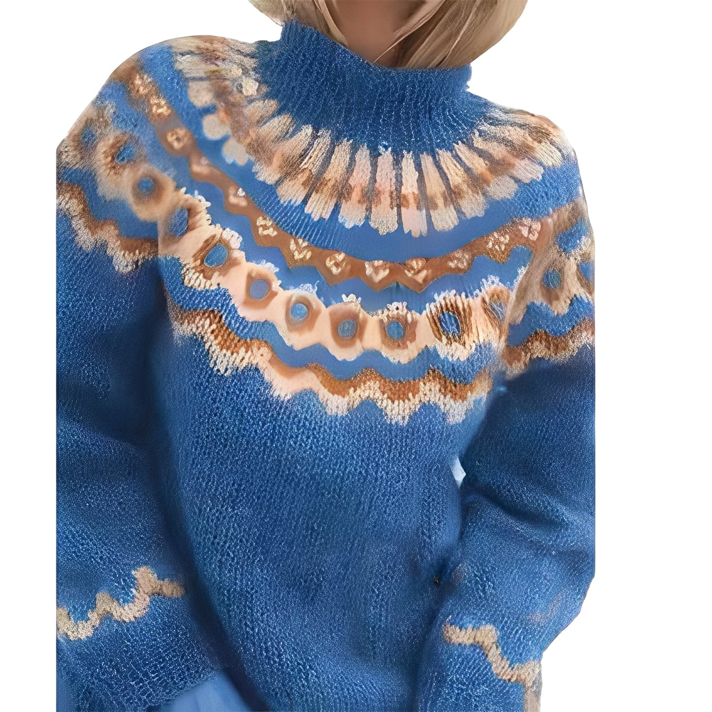 Fiona - Damen-Rollkragenpullover aus Strick