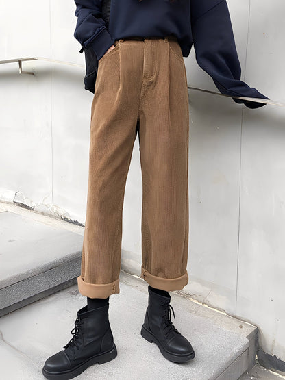 Shelbie - Damenweite Cordhose im klassischen Stil