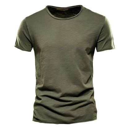 Roderick - Bequemes Herren-T-Shirt aus Baumwolle mit kurzen Ärmeln