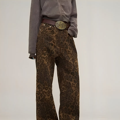 Felecia - Trendige, bedruckte weite Damenjeans