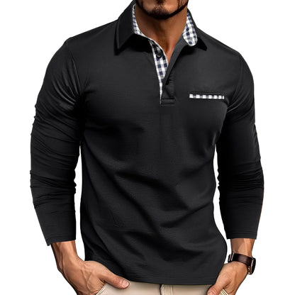 Jerome - Bequemes Herren-Poloshirt mit langen Ärmeln