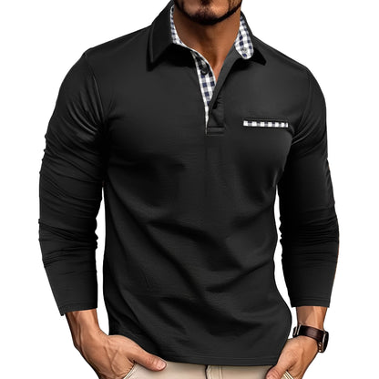 Grover - Stilvolles Langarm-Poloshirt für Herren