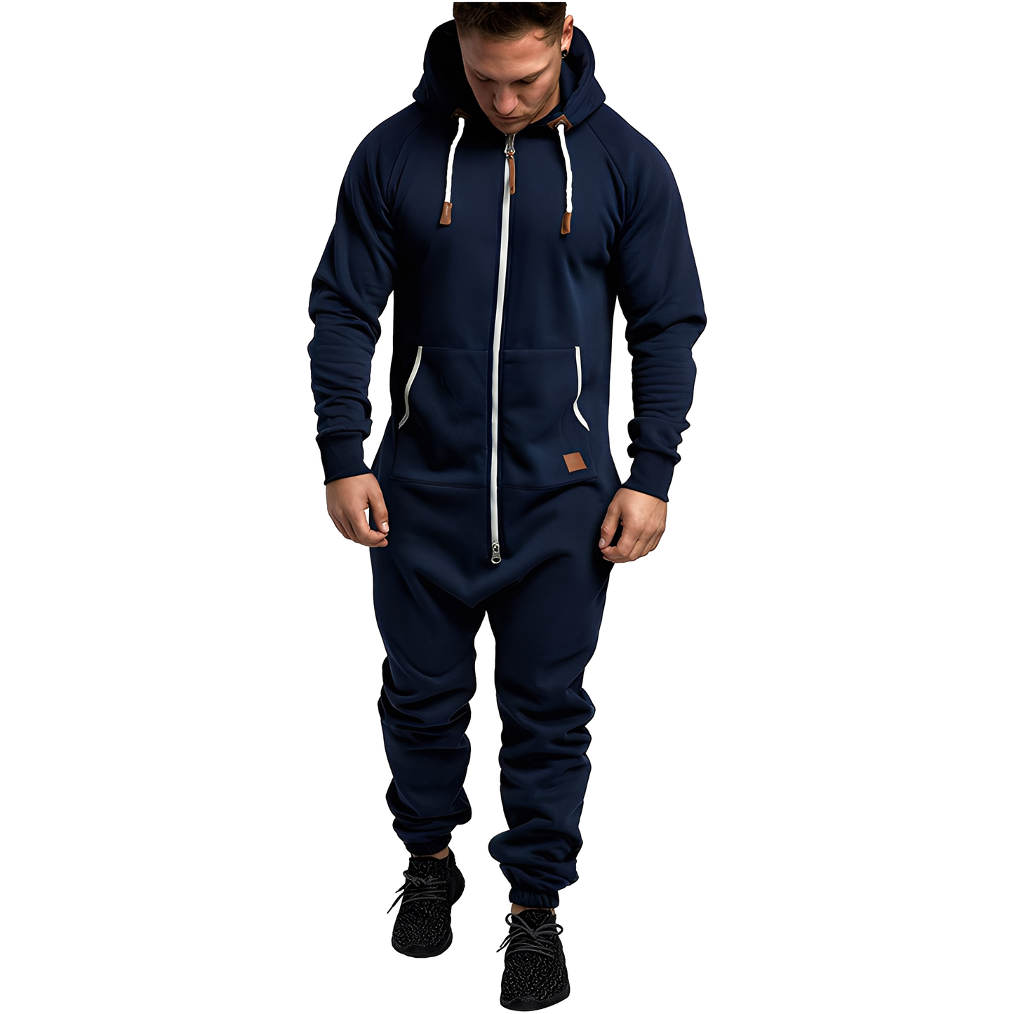Benson - Gemütlicher Herren-Fleece-Overall mit Kapuze