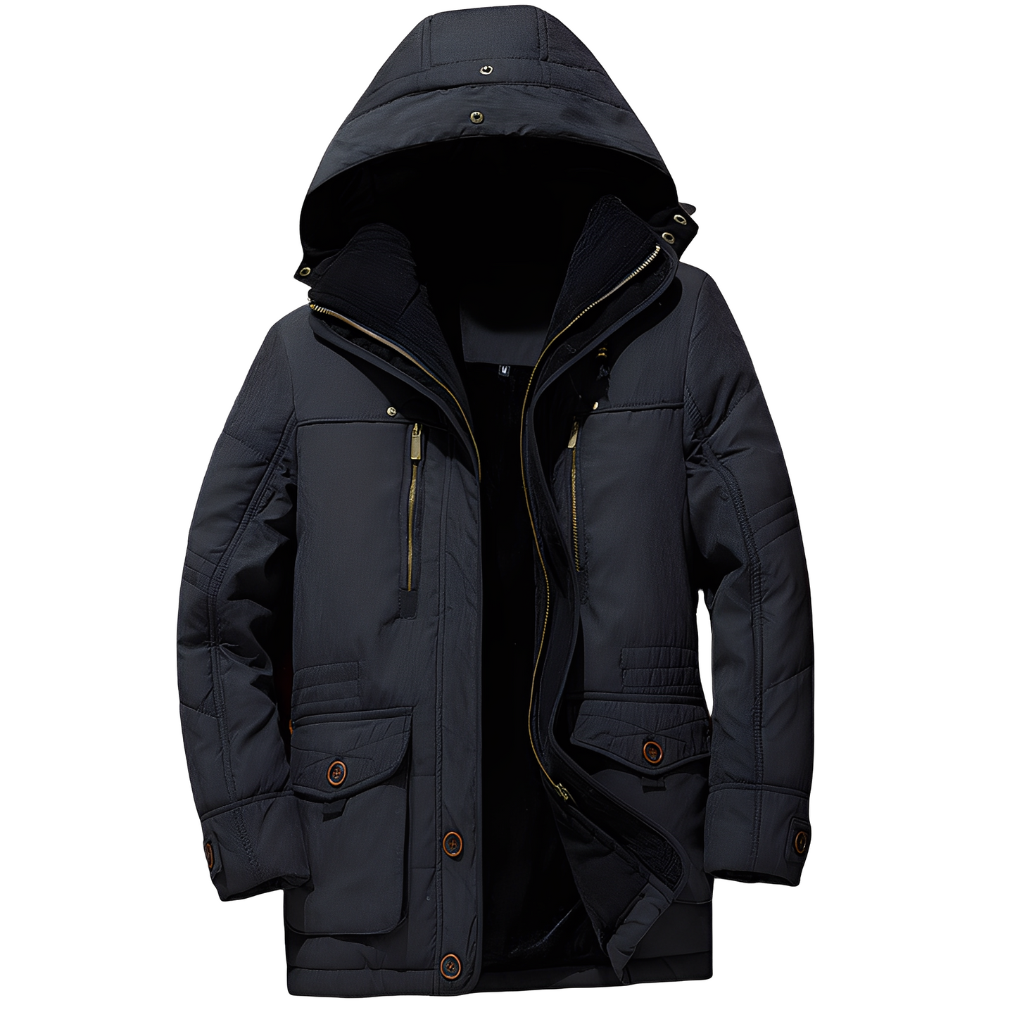 Bruce - Herrenjacke mit Kapuze und gemütlichem Futter