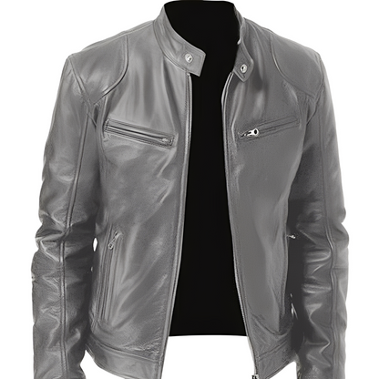 Crawford - Moderne, schmale Herren-Lederjacke
