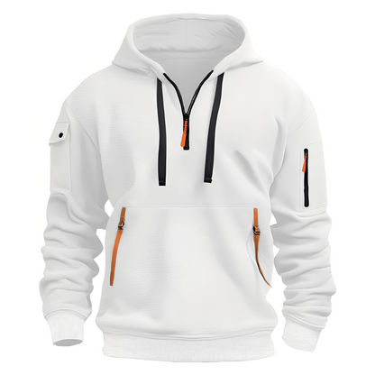 Norton - Eleganter Herren-Hoodie mit halbem Reißverschluss