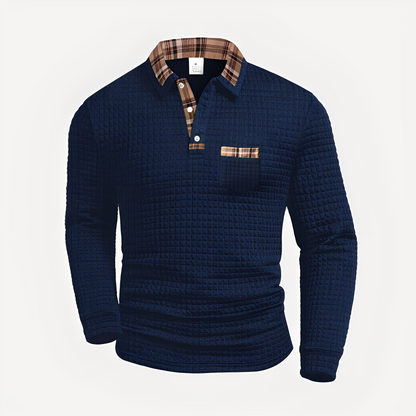 Morris - Langarm-Poloshirt für Herren im eleganten Stil