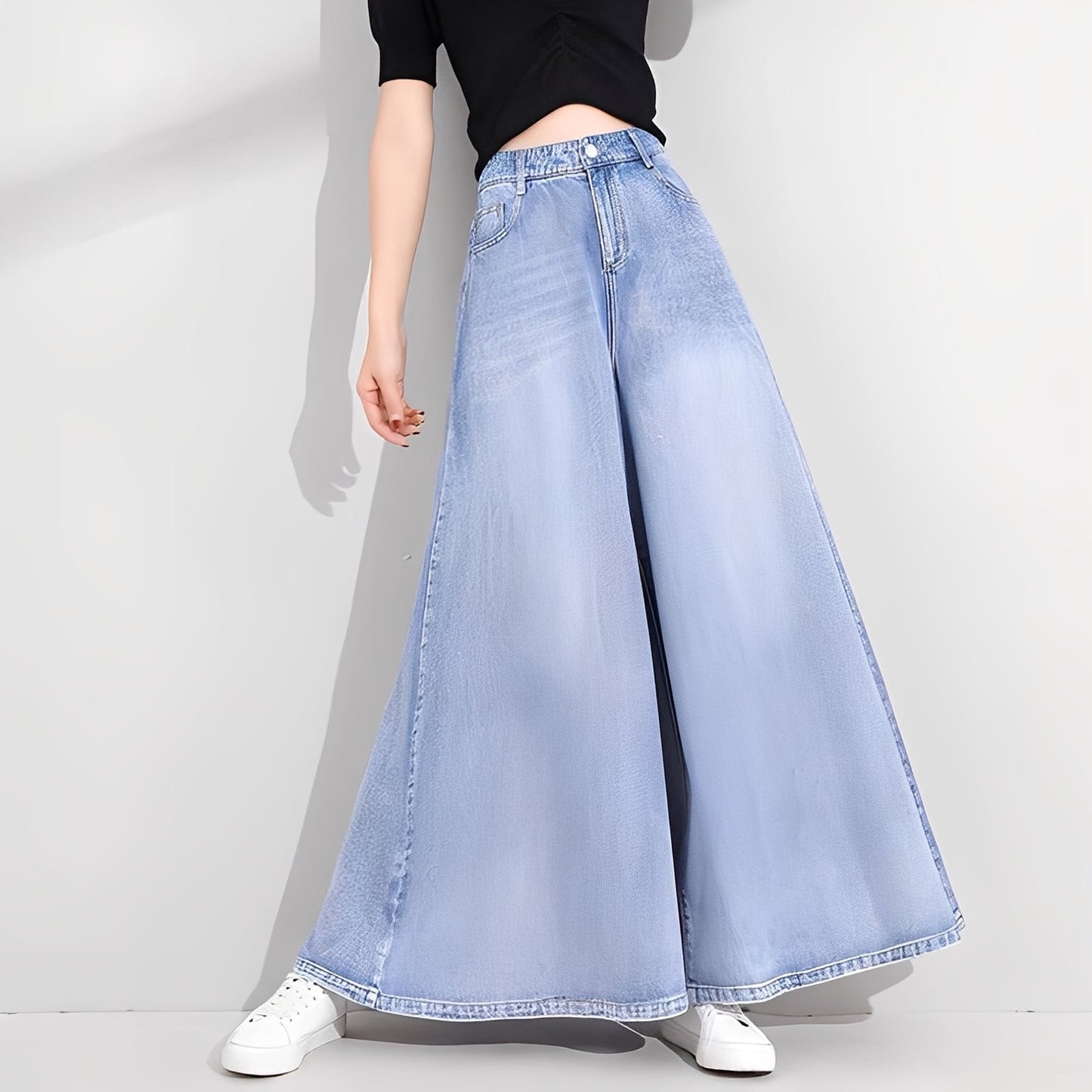 Isabelle - Stilvolle Damenjeans mit weitem Bein