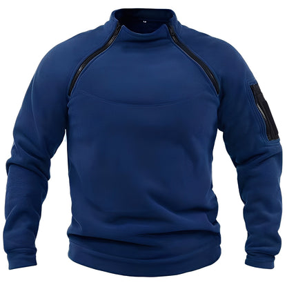 Wilbur - Herren-Fleecepullover mit Zipper für Sport