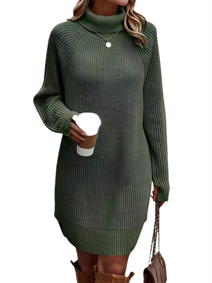 Melanie - Modisches und gemütliches Damenstrickkleid