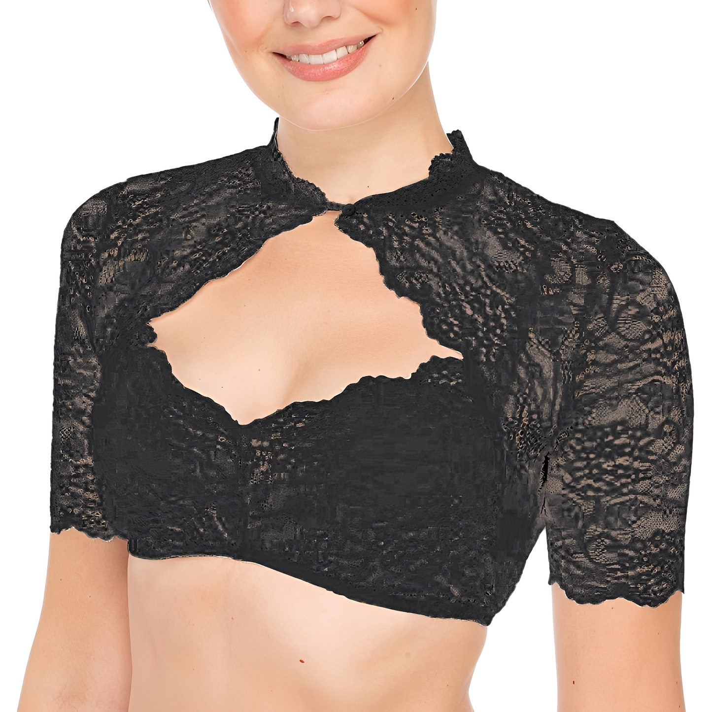 Daniella - Traditionelle Damen-Oktoberfest-Bluse mit Spitze