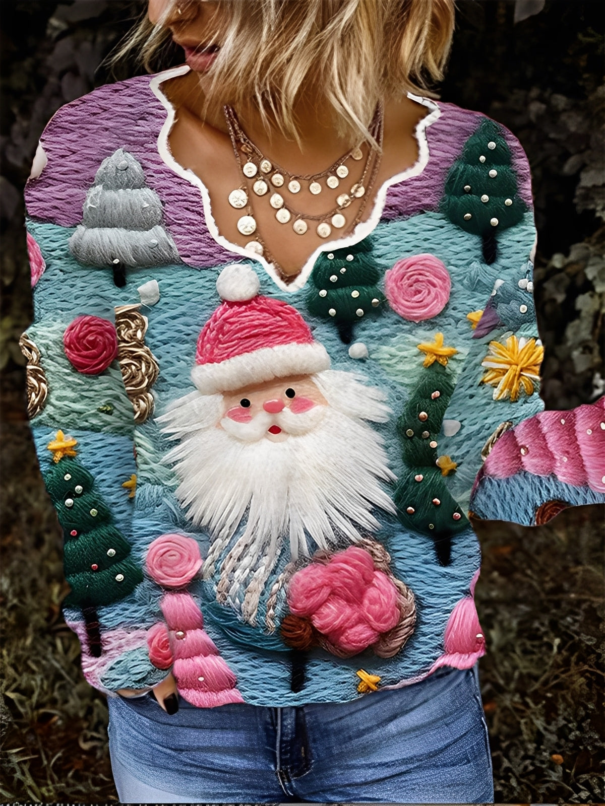 Esme - Damen Fleece mit langen Ärmeln