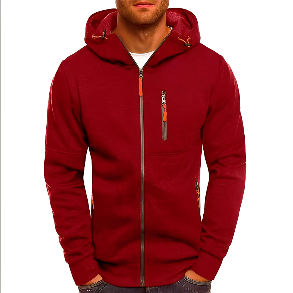 Miller - Bequeme Herrenjacke mit Kapuze und Zipper