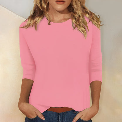 Katherina - Komfortables Damen-Shirt mit langen Ärmeln und Rundhalsausschnitt