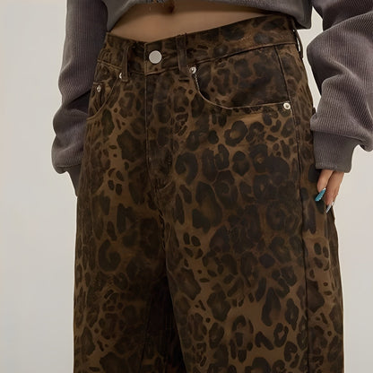 Felecia - Trendige, bedruckte weite Damenjeans