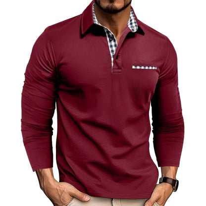 Jerome - Bequemes Herren-Poloshirt mit langen Ärmeln