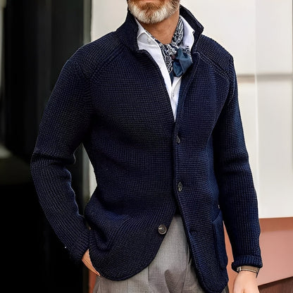 Kayden - Fashionabler Herren-Cardigan mit Stehkragen