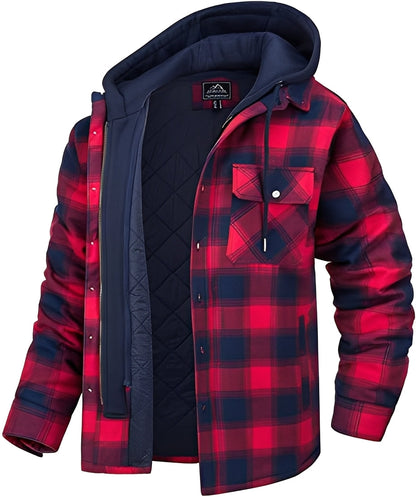 Cole - Bequeme, karierte, warme Herrenjacke
