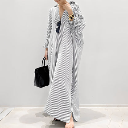 Davida - Lockeres Damenkleid mit Streifen