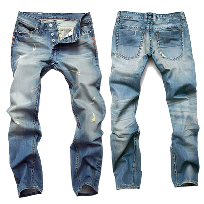 Kaleb - Klassische Herrenjeans mit Schadstellen