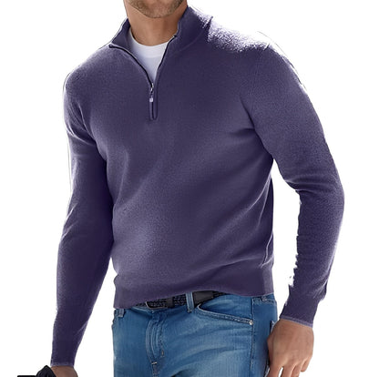 Zayne - Bequemer Herrenpullover mit Zipper