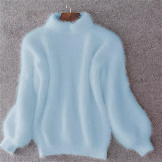 Brenda – Retro-Pullover im Angora-Look