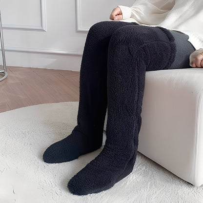Camellia - Kuschelige, kniehohe Wintersocken für Damen