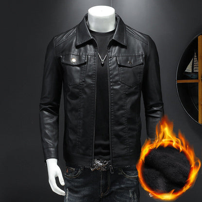 Nelson - Männer-Lederjacke im modernen Bikerstil