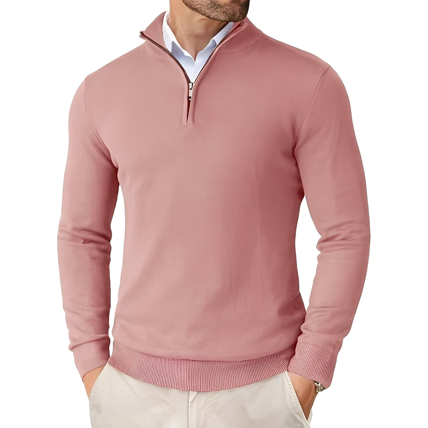 Darell - Eleganter Herren-Strickpulli mit Zipper