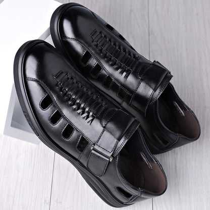 Nelson - Modische Herrenledersandalen mit Lochmuster