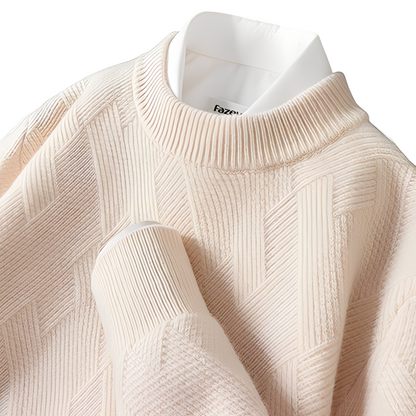 Winfred - Zeitgemäßer, bequem geschnittener Kaschmirpullover für Männer