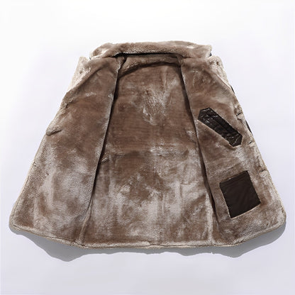Wilton - Bequemer warmer Männerplüschmantel