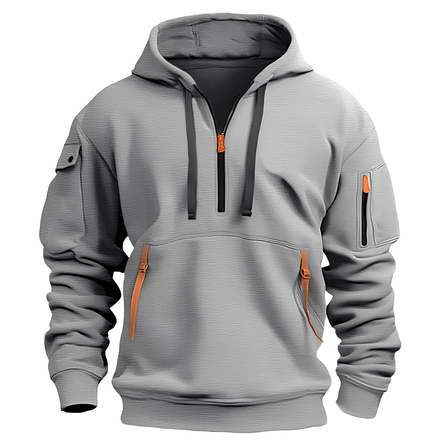 Norton - Eleganter Herren-Hoodie mit halbem Reißverschluss
