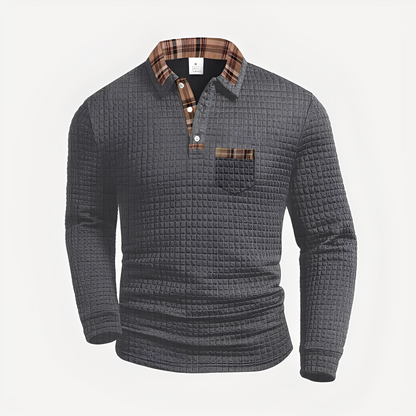 Morris - Langarm-Poloshirt für Herren im eleganten Stil