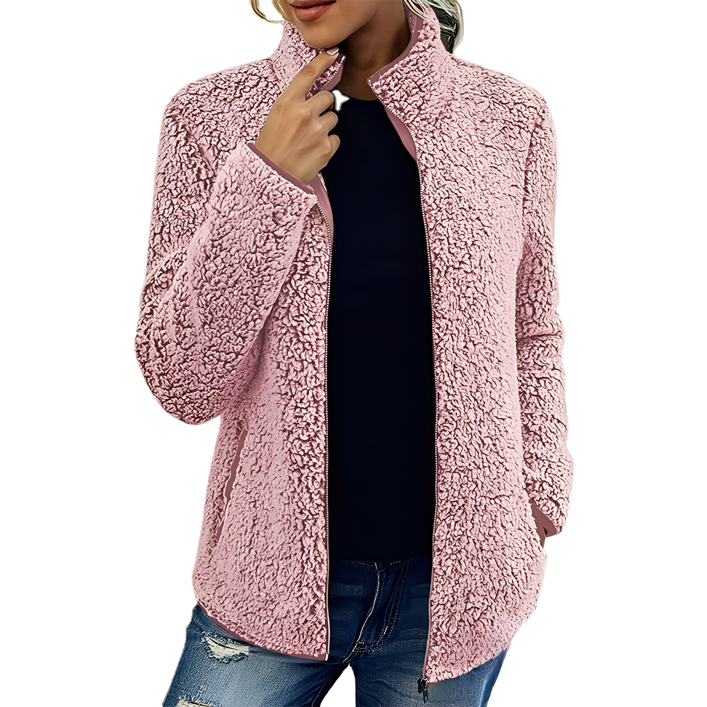 Larissa - Warme und modische Damen-Fleecejacke