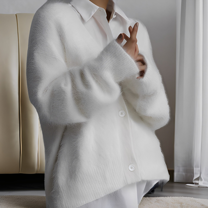Emberly - Bequemer, locker geschnittener Damen-Kaschmirpullover