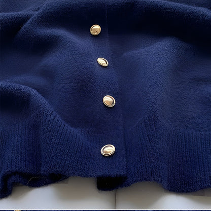Merla - Bequemer Damenpullover-Mantel mit Rundhals