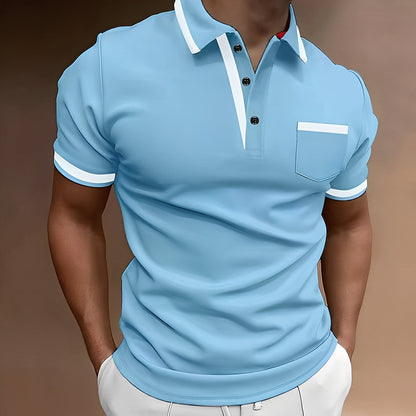 Alijah - Stilvolles, schmales Herren-Poloshirt