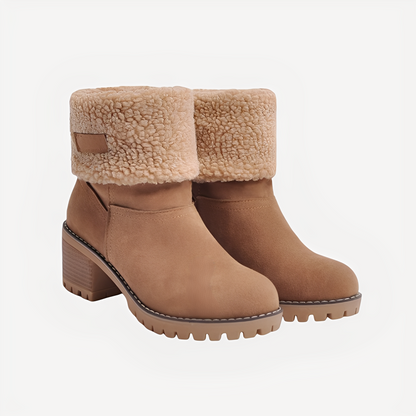 Claudia - Elegante, warme Damen-Winterstiefel mit Absatz